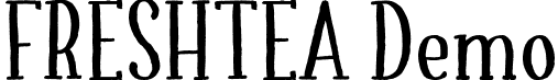 FRESHTEA Demo font - FRESH_TEA-Demo.ttf