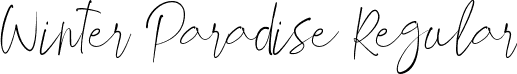 Winter Paradise Regular font - WinterParadise.ttf