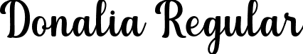 Donalia Regular font - Donalia.otf