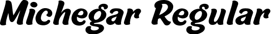 Michegar Regular font - Michegar.ttf