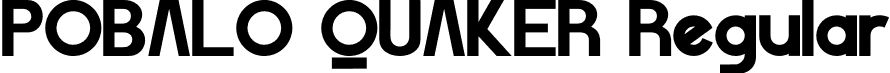 POBALO QUAKER Regular font - pobalo-quaker.otf