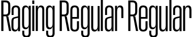 Raging Regular Regular font - raging-regular.otf