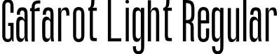 Gafarot Light Regular font - gafarot-light.otf