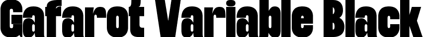 Gafarot Variable Black font - gafarotvariablevf.ttf