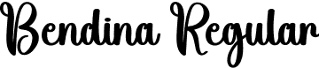 Bendina Regular font - Bendina.otf