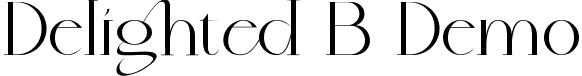 Delighted B Demo font - DelightedBDemoRegular.ttf