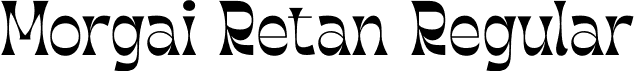 Morgai Retan Regular font - morgai-retan.otf