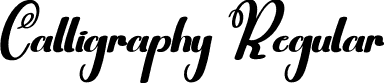 Calligraphy Regular font - Calligraphy.otf