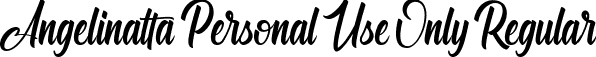 Angelinatta Personal Use Only Regular font - Angelinatta personal use only.ttf