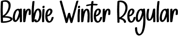 Barbie Winter Regular font - Barbie-Winter.otf