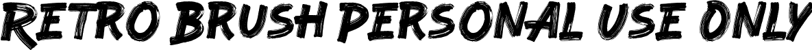 Retro Brush Personal Use Only font - RetroBrushPersonalUseOnly-Regular.otf