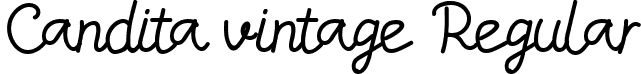 Candita vintage Regular font - Candita-vintage.ttf