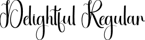 Delightful Regular font - Delightful.otf