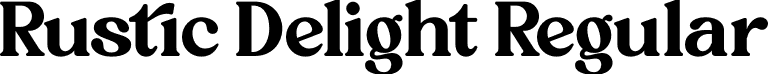 Rustic Delight Regular font - rustic-delight.otf