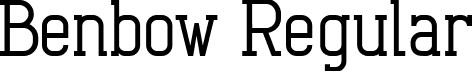 Benbow Regular font - benbow-light.ttf