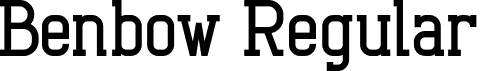 Benbow Regular font - benbow-regular.ttf