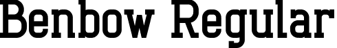 Benbow Regular font - benbow-semibold.ttf