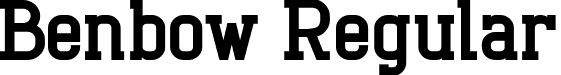 Benbow Regular font - benbow-bold.ttf