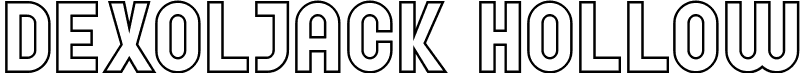 Dexoljack Hollow font - dexoljack-hollow.otf