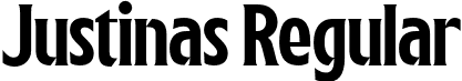 Justinas Regular font - justinasregular-xgyrg.otf