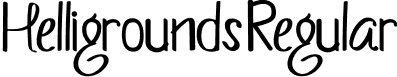 Helligrounds Regular font - Helligrounds.otf