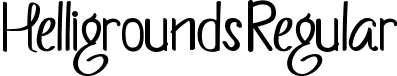 Helligrounds Regular font - Helligrounds.ttf