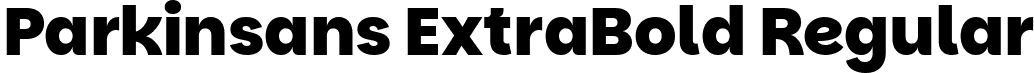 Parkinsans ExtraBold Regular font - parkinsans-extrabold.ttf