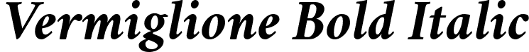 Vermiglione Bold Italic font - Vermiglione-BoldItalic.otf