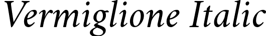 Vermiglione Italic font - vermiglione_it.ttf