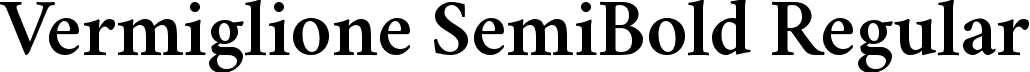 Vermiglione SemiBold Regular font - Vermiglione-SemiBold.otf