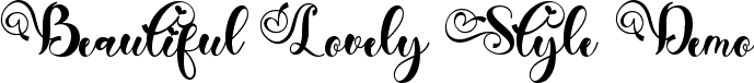 Beautiful Lovely Style Demo font - Beautiful-Lovely-Style-TTF-Demo.ttf