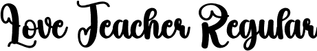 Love Teacher Regular font - Love-Teacher.otf