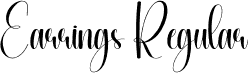 Earrings Regular font - Earrings.otf