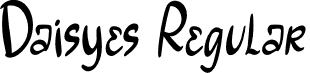 Daisyes Regular font - Daisyes-Demo.otf