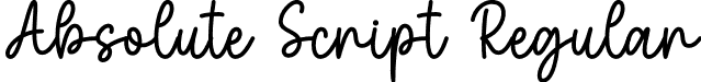 Absolute Script Regular font - AbsoluteScript.otf