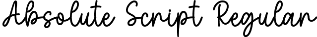 Absolute Script Regular font - AbsoluteScript.ttf