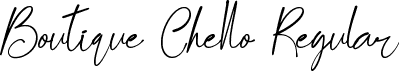 Boutique Chello Regular font - Boutique-Chello-TTF-Demo.ttf