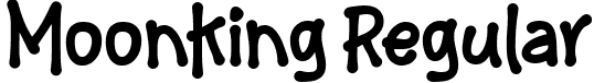 Moonking Regular font - Moonking.ttf