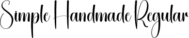 Simple Handmade Regular font - Simple-Handmade.otf