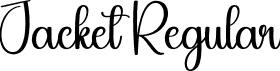 Jacket Regular font - Jacket.otf