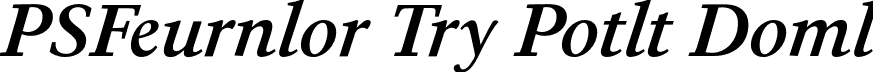 PSFournier Try Petit Demi font - PSFournierTryPetit-DemiItalic.otf