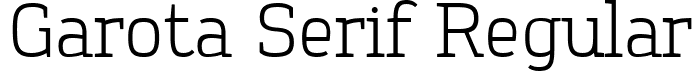 Garota Serif Regular font - GarotaSerif-Regular.ttf