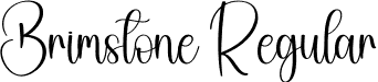 Brimstone Regular font - Brimstone.otf