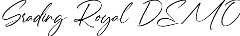 Grading Royal DEMO font - GradingRoyalDEMO-Regular.otf