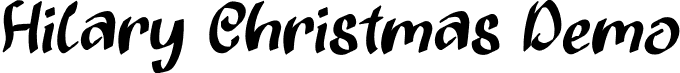 Hilary Christmas Demo font - Hilary-Christmas-Demo.otf