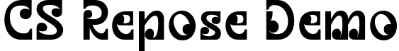 CS Repose Demo font - CSRepose-Regular_demo.otf