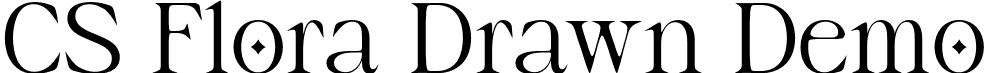 CS Flora Drawn Demo font - CSFloraDrawn-Regular_demo.otf