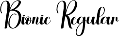 Bionic Regular font - Bionic.otf