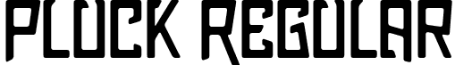 Pluck Regular font - Pluck.ttf