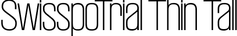 SwisspoTrial Thin Tall font - SwisspoTrial-ThinTall.otf